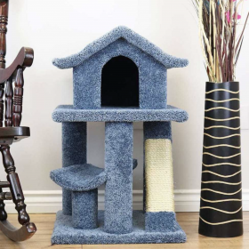 Absolutely incredible cat trees that look like Pagodas - Must See