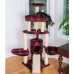 Cat's Dream Classic Cat Tree w Four Levels With Rope, Basket, Ramp, Perch, and Condo B5806