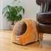 Cat Bed Cave Shape, Brown/Ivory, C11CZS/MH