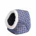 Cuddle Cave Cat Bed C44 Blue Checkered 