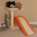 Cat's Dream  Two-Level Platform Wood Scratcher W Sisal Carpet Ramp