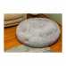 Extra Large, Fluffy Gray Round Cat Bed - C71NHS