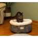  Cozy Cat Bed in Beige and Gray C105HHS/MB