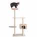 GeeWhiz 57-Inch Wood Cat Tree In Beige With Playhouse And Perch