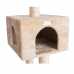 GeeWhiz 57-Inch Wood Cat Tree In Beige With Playhouse And Perch