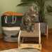 Rock a Bye Kitty Wood Medium Wooden Cat Rocking Chair, Detachable Cat Swing Chair