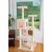 Cat's Dream Multi-Level Wood Cat Tree w Two Spacious Condos, Perches for Kittens A6702