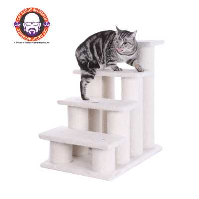 Always Amazing 4 Steps Real Wood Ramp For Dogs, Cats, Cat Step Stairs Ramp B4001 *+*