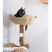 Centralia Luxury Wood & Woven Cat Tree for Large Cats