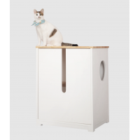 Omega Enclosure Cat Litter Cabinet, Hidden Litter Catcher