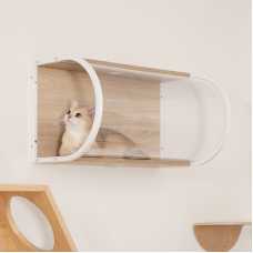 Stepper Tunnel Cat Wall Shelf Ultra Modern Cat Bed or Wall Mounted Bed