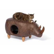 Rhinocerous Ottoman Cat Condo Bed 7391