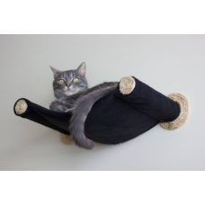 Cat Hammock - Wall Mounted Cat Bed - Black