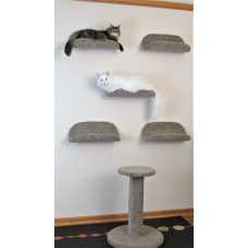 The Scoop Carpeted Cat Wall Shelf Bed