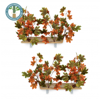 Canopy Rectangle Cat Wall Shelves with Leaves - MIXED MAPLE  - Set of (2)