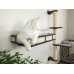 Large Bed Shelf and Wooden Scratching Post with Shelves for Large Cats