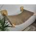 Birch Plywood Cat Hammock in Dark Wood Color with Environmentally Friendly Oil Coating