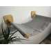 Birch Plywood Cat Hammock in Dark Wood Color with Environmentally Friendly Oil Coating