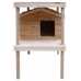 Large Cedar Insulated Cat House with Platform and Loft