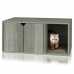zBoard Cat Litter Box Enclosure, Gray