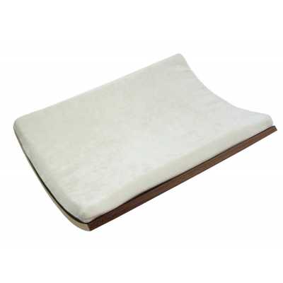 Curve Wall Cat Bed - Walnut/Cream Image