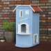 Cat's Home Sweet Home Three Story Wooden House