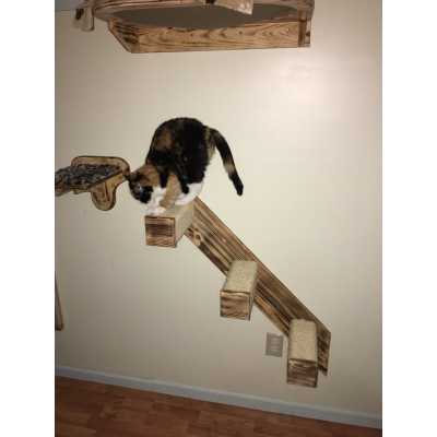 3 Step Sisal Stair Wall Mounted Cat Climber Image