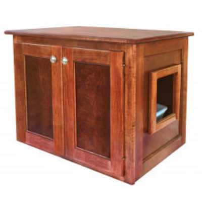 Amish Made Cat Litter Box Cabinet (Large) Image