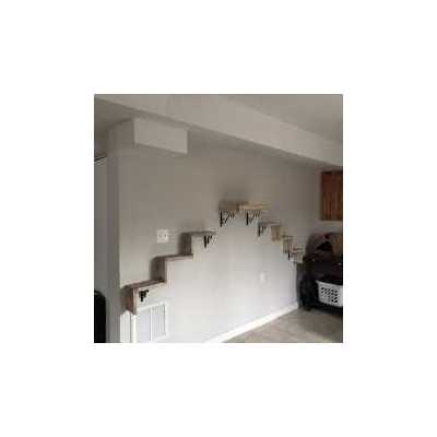 Artisan Made - (2) Floating Cat Wall Stairs + (1) Floating Cat Wall Bed Image