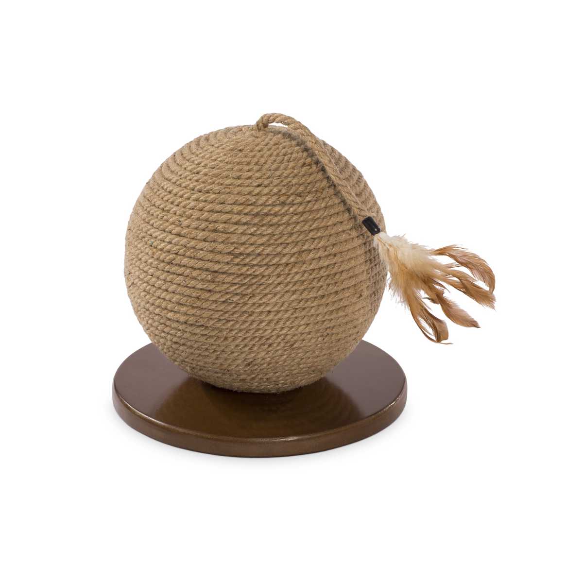 Cat Power Scratching Sphere with Tassel Toy