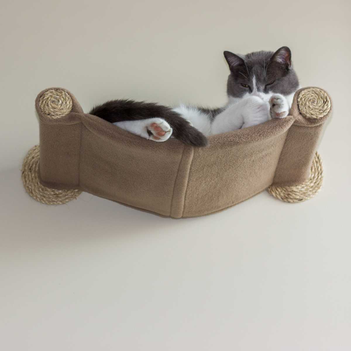 diy cat hammock wall