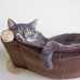 Cat Hammock - Wall Mounted Cat Bed - Brown