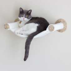 Cat Hammock - Wall Mounted Cat Bed - Cream
