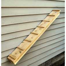 Outdoor Cedar Cat Wall System: 44 Inch Ramp