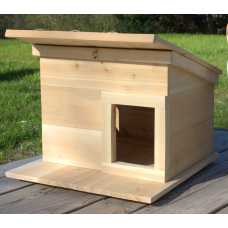 Outdoor Cedar Wood Cat House Shelter