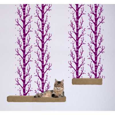 Cat Themed Wall Accent Decal - Trees Accent Runner