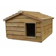 Extra Large Cedar Insulated Cat or Small Dog House