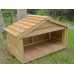 Medium Outdoor Cedar Cat or Dog Feeding Station