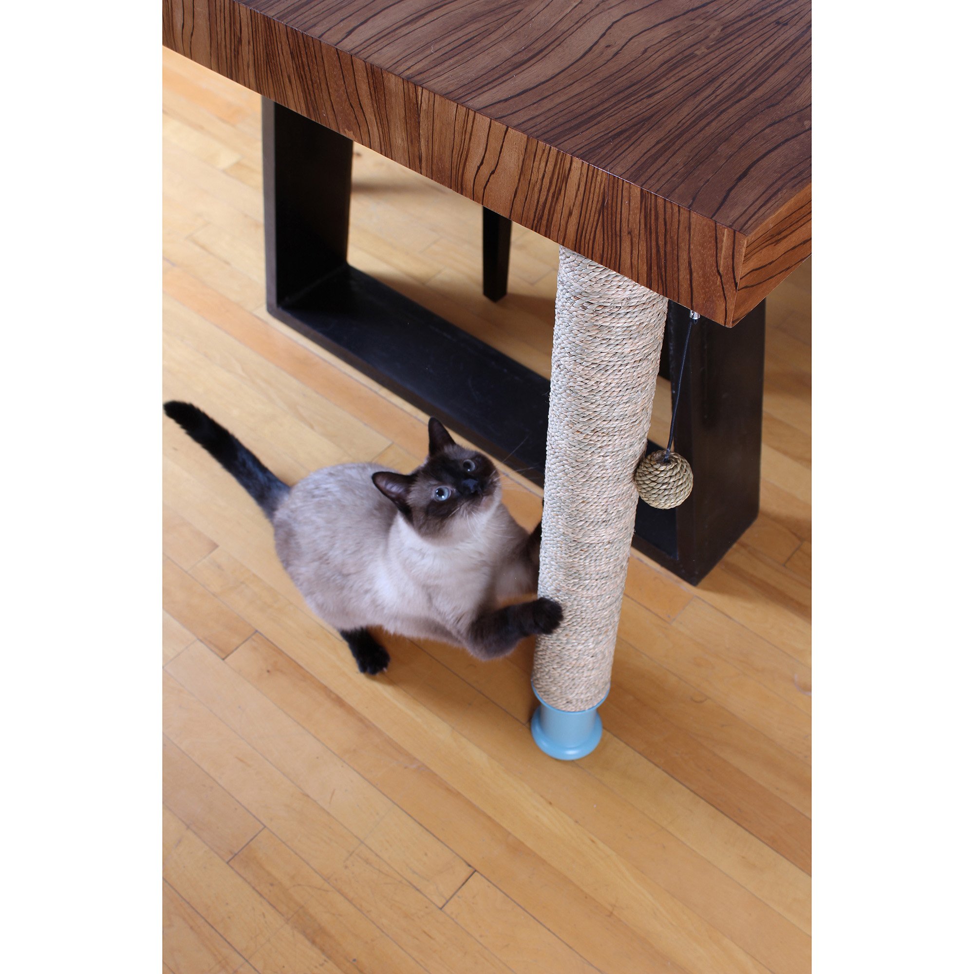 under table cat scratching post 3